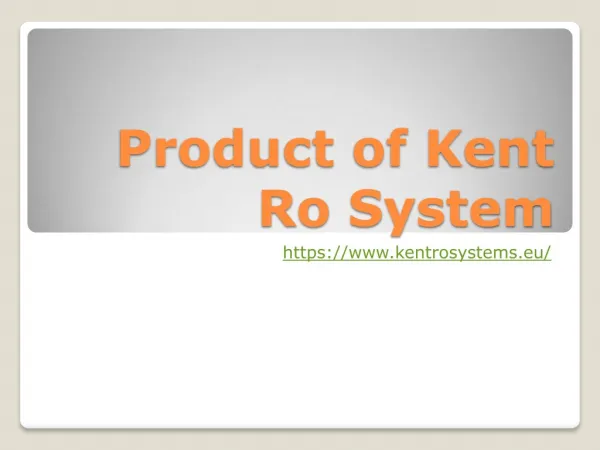 Kent Ro System-Water filter, air purifier, bed cleaner,tds meter