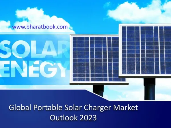 Global Portable Solar Charger Market Outlook 2023