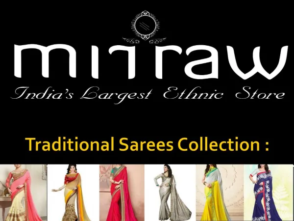 Latest Designer Traditional Sarees
