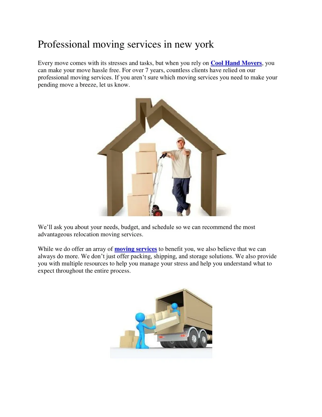 professional moving services in new york