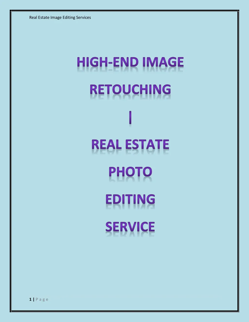 real estate image editing services