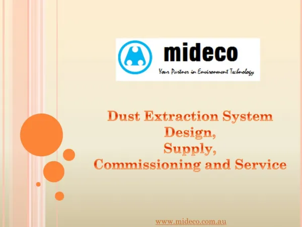 Dust Collector in Melbourne - Mideco Jia