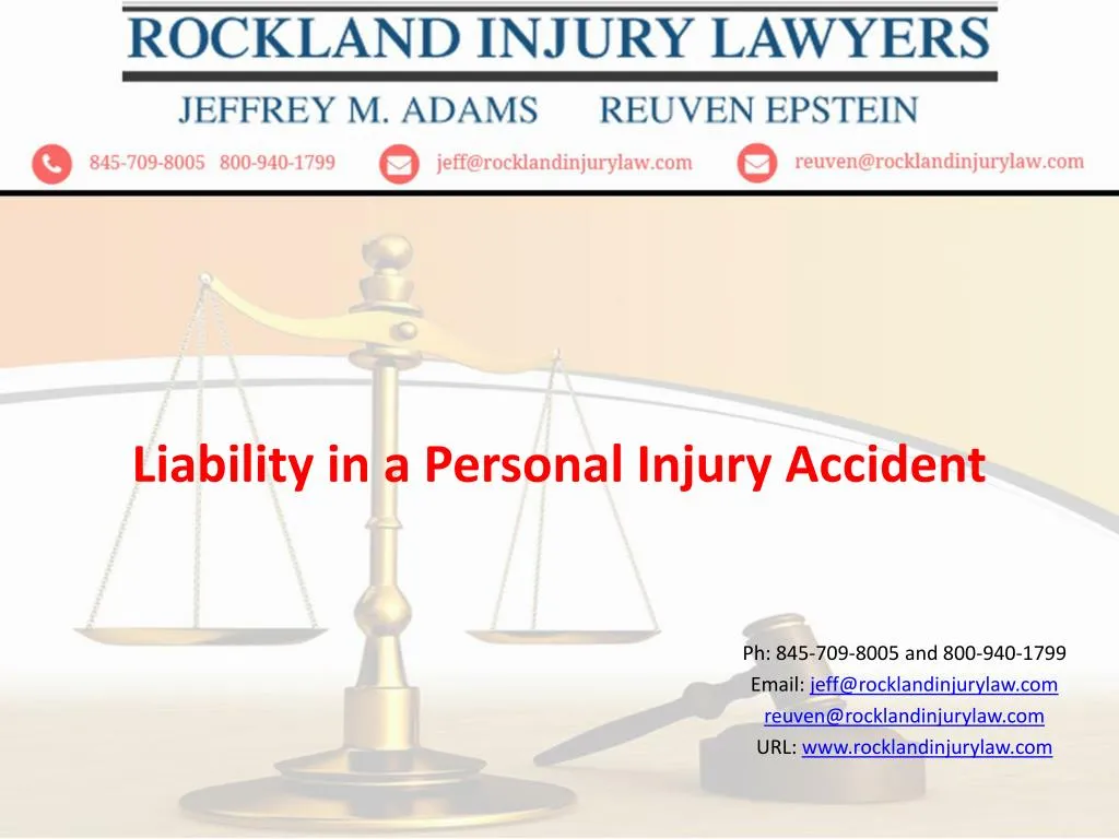 liability in a personal injury accident