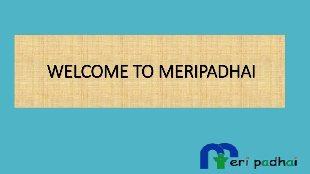 welcome to meripadhai welcome to meripadhai