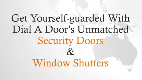 Add security with style with leading security doors for Melbourne homes.