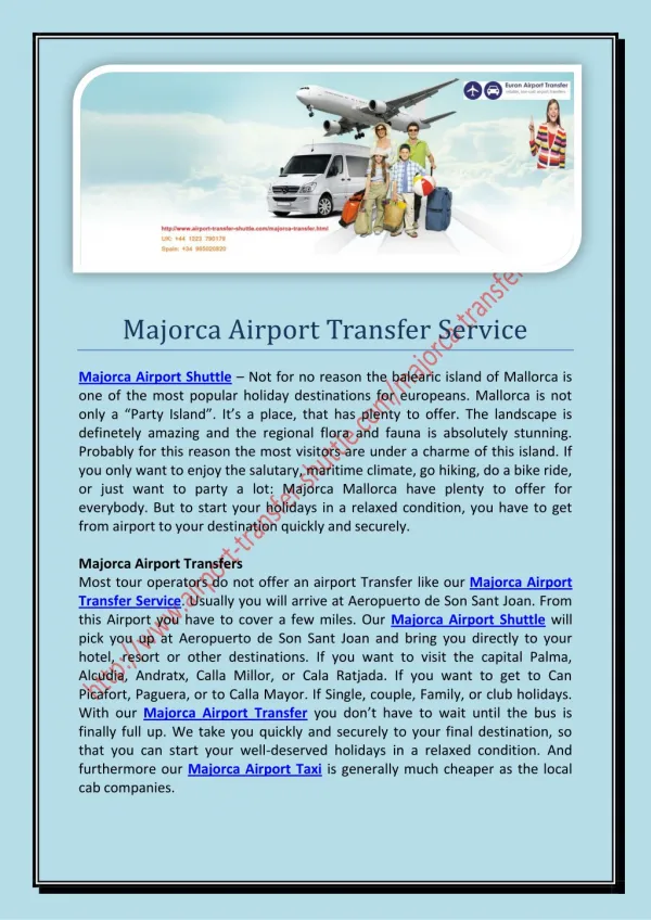 Majorca Airport Transfer