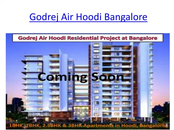 Godrej Air Hoodi Bangalore