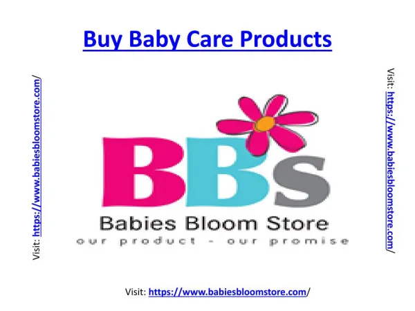 New born baby products online India Babies Bloom Store
