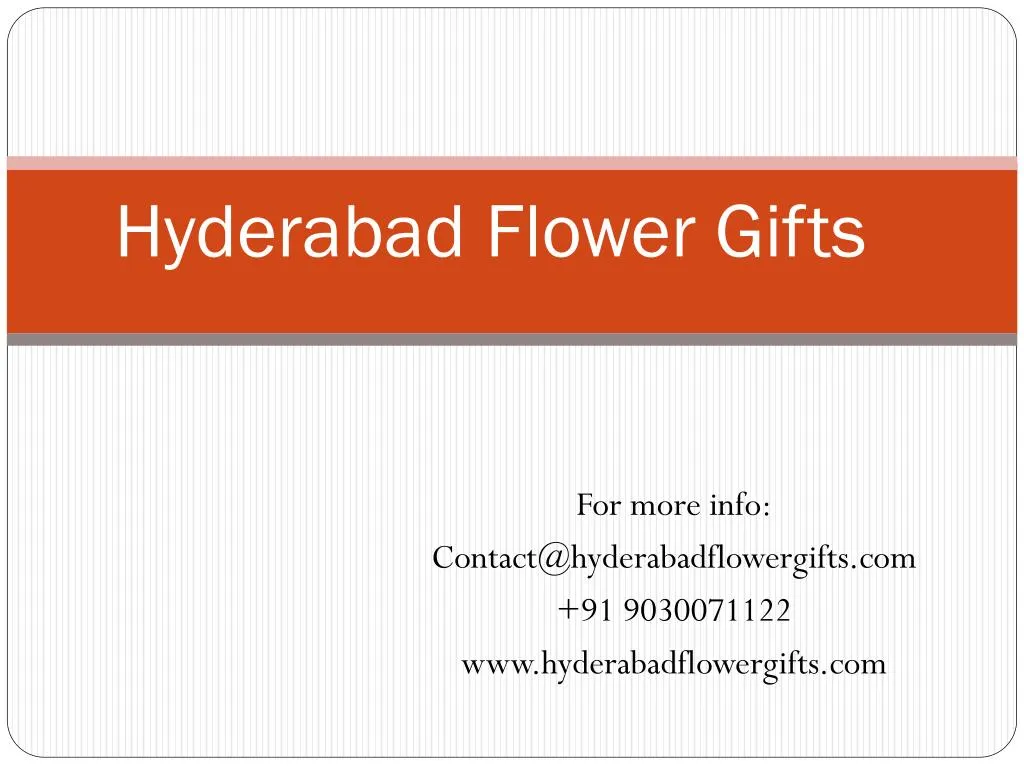 hyderabad flower gifts