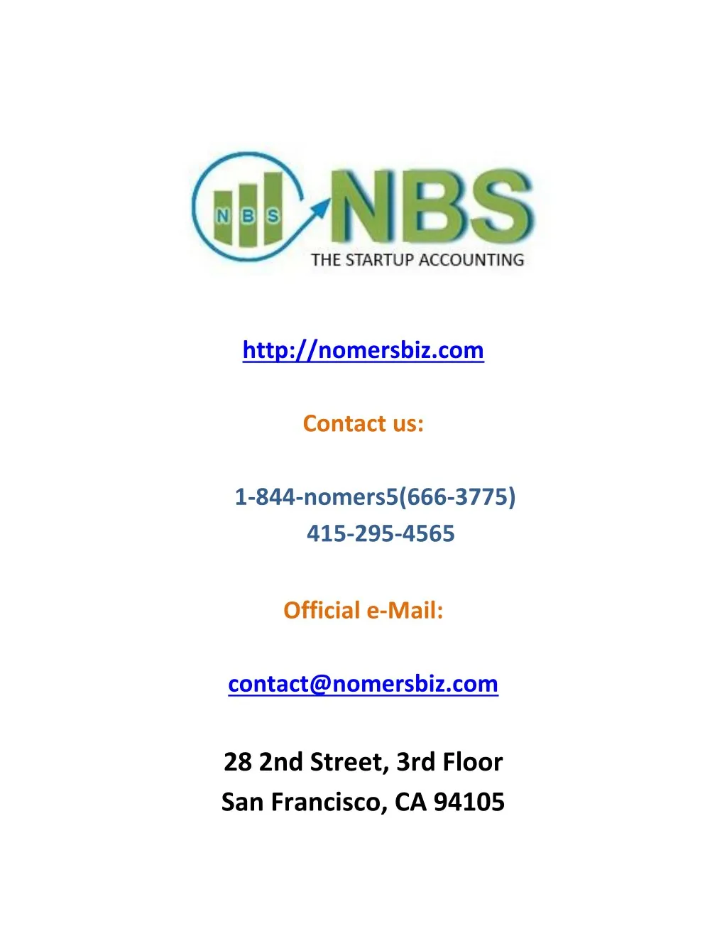 http nomersbiz com contact us 1 844 nomers5