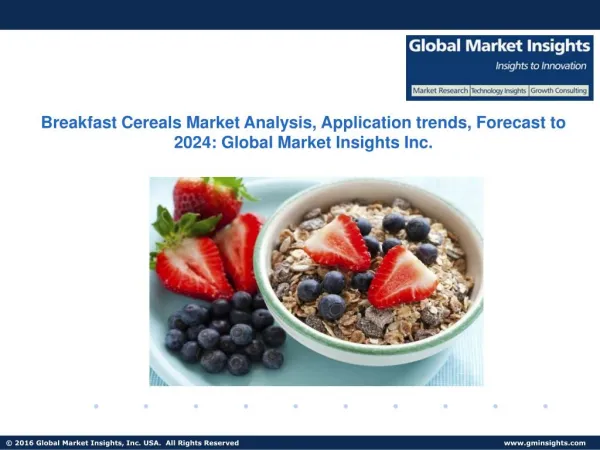 Breakfast Cereals Market Size, Applications Share and Trends 2017-2024