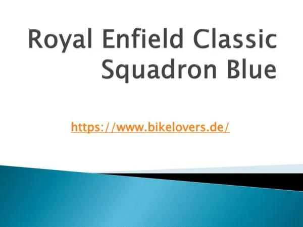 Royal Enfield Classic Squadron Blue