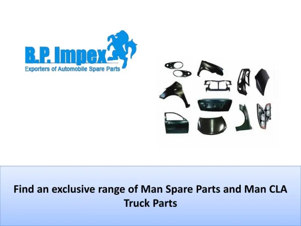 Largest collection Man Spare Parts