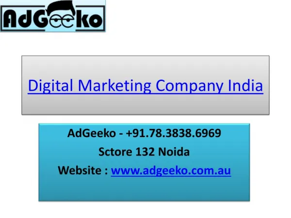 Digital Marketing Agency Based in Noida