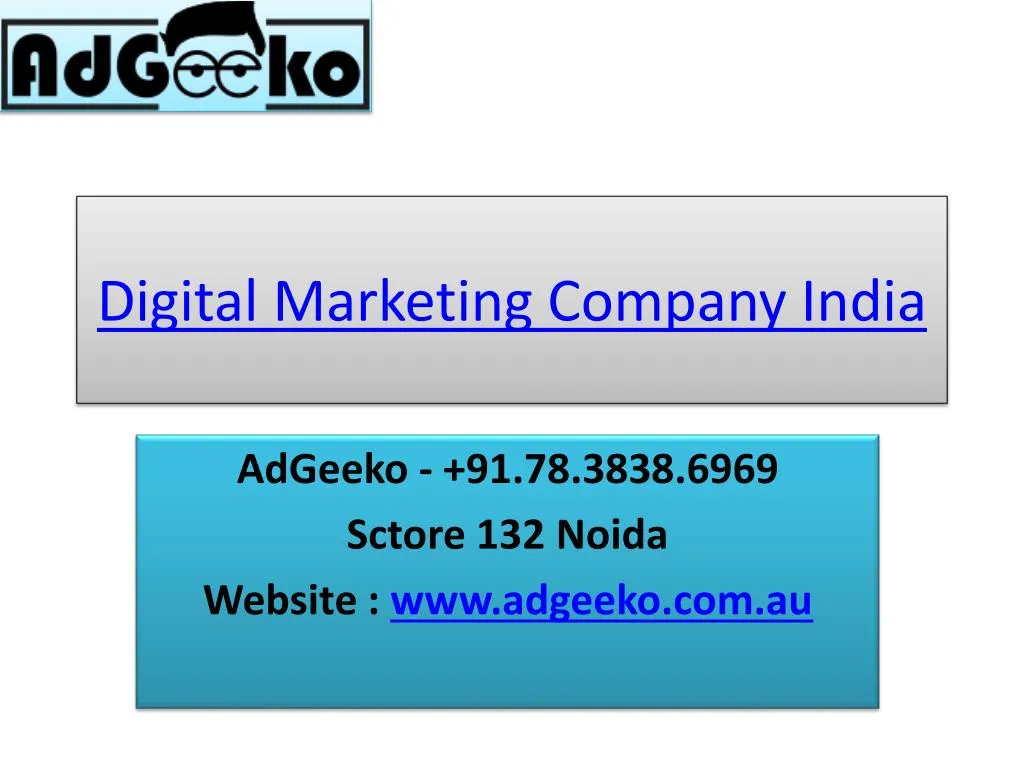 digital marketing company india
