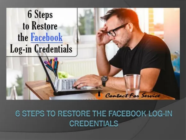 6 Steps to Restore the Facebook Log-in Credentials