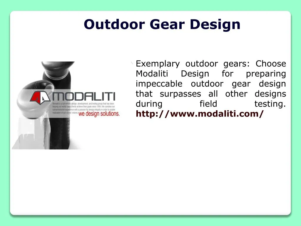 outdoor gear design