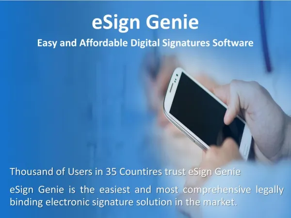 eSign Genie- Best eSignature Software