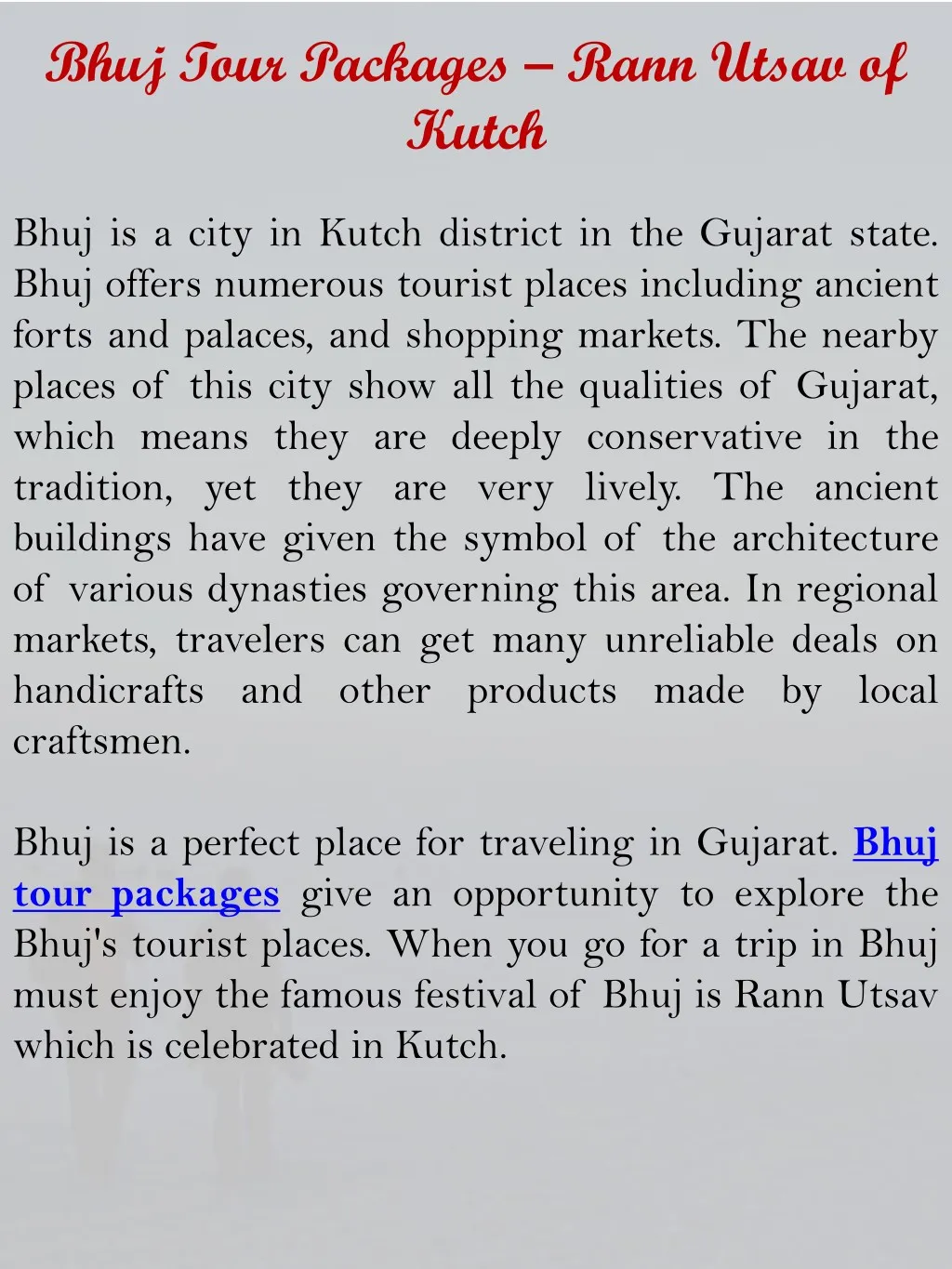 bhuj tour packages rann utsav of kutch