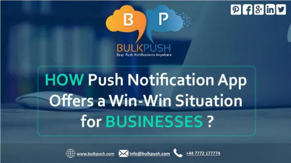 How Push Notification App Offers a Win-Win Situation for Businesses