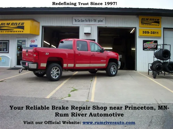 Find Your Reliable Brake Repair Shop near Princeton, MN - Rum River Automotive