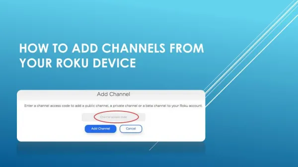 How to add new Roku channels-2017