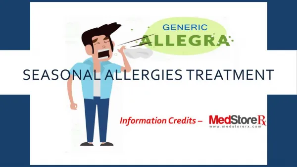 Allegra Generic for Treating Seasonal Allergies