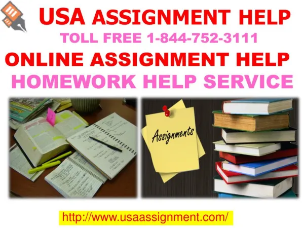 Online Assignment Help USA | Toll Free 1-844-752-3111