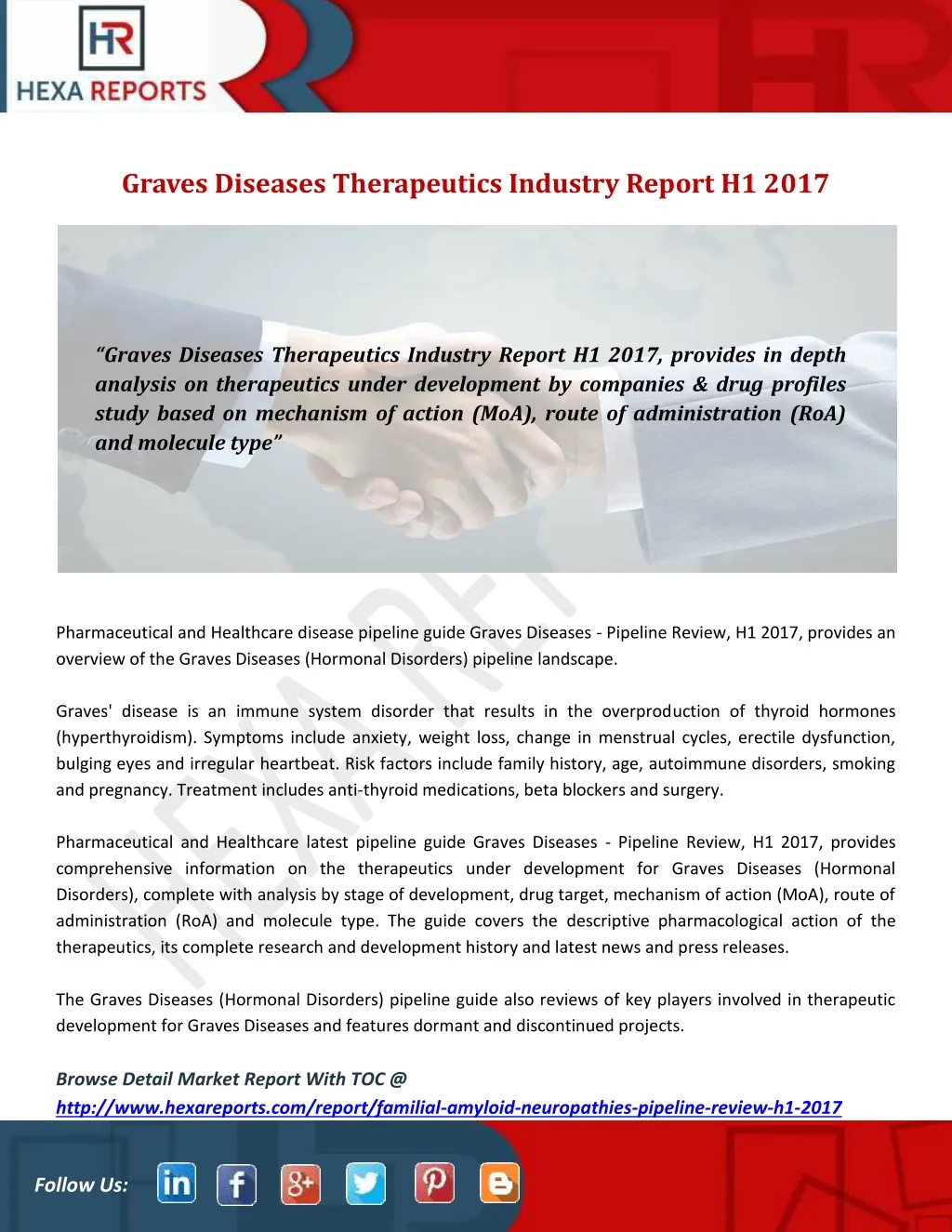 graves diseases therapeutics industry report
