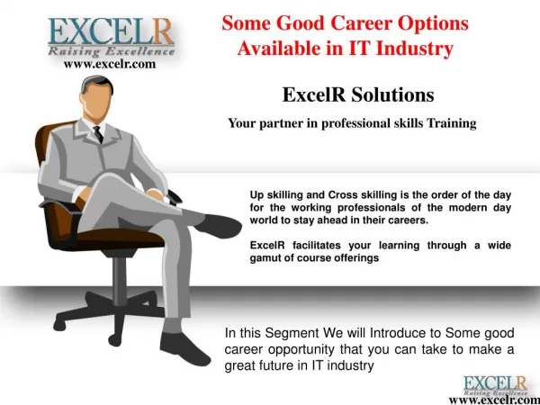 Some Good Career Options Available in IT Industry