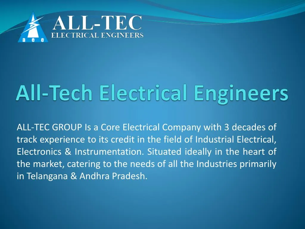 all tech electrical engineers