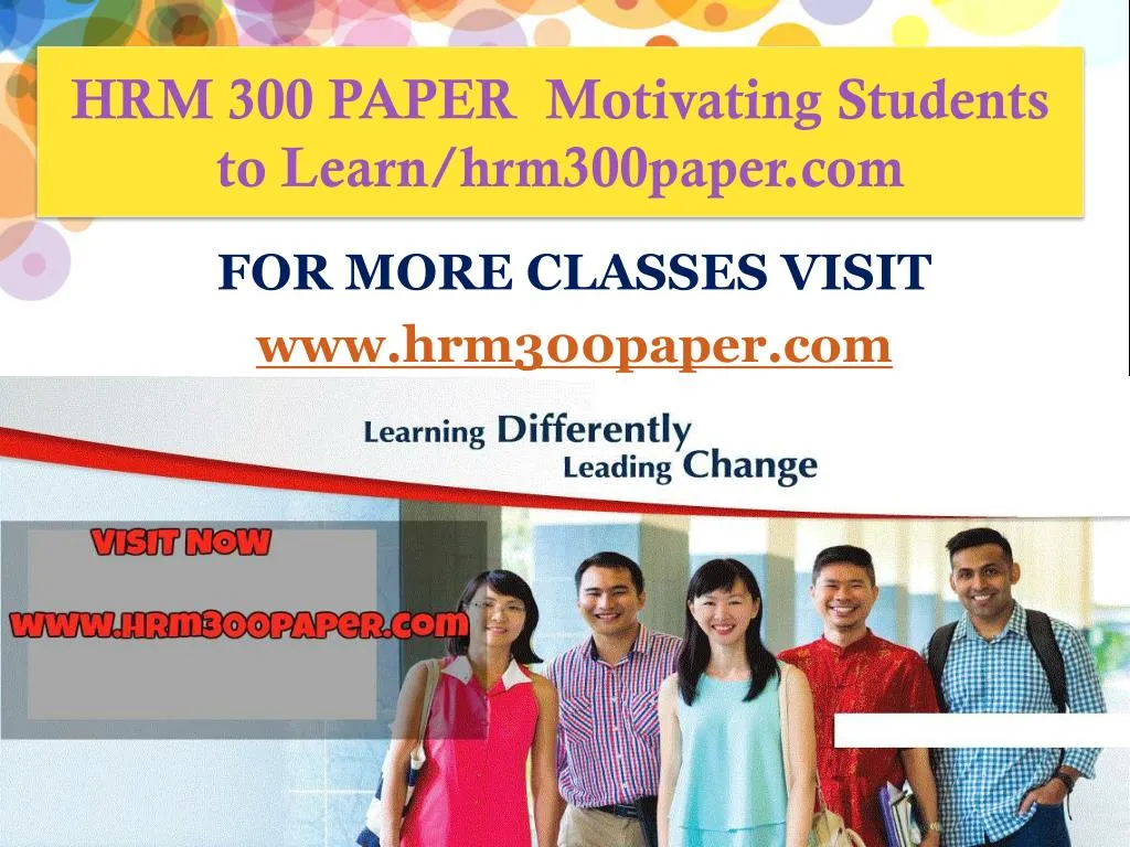 hrm 300 paper motivating students to learn hrm300paper com