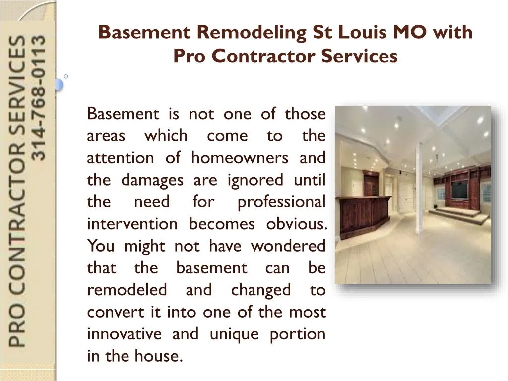 basement remodeling st louis mo with
