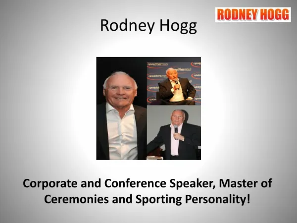 Conference Speakers - Rodney Hogg