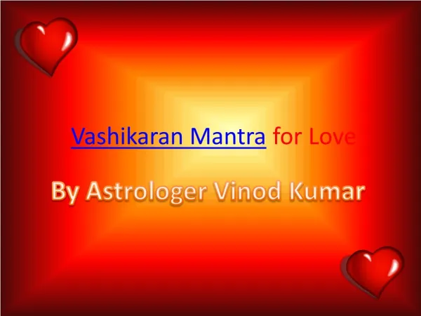 Vashikaran Mantra for Love