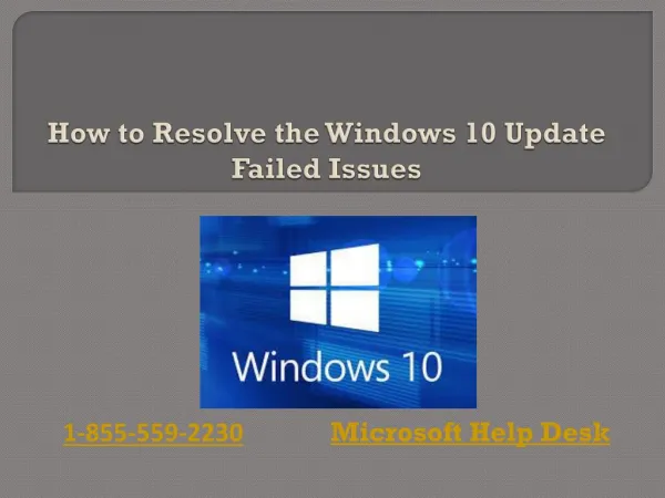 How to Resolve the Windows 10 Update Failed issues