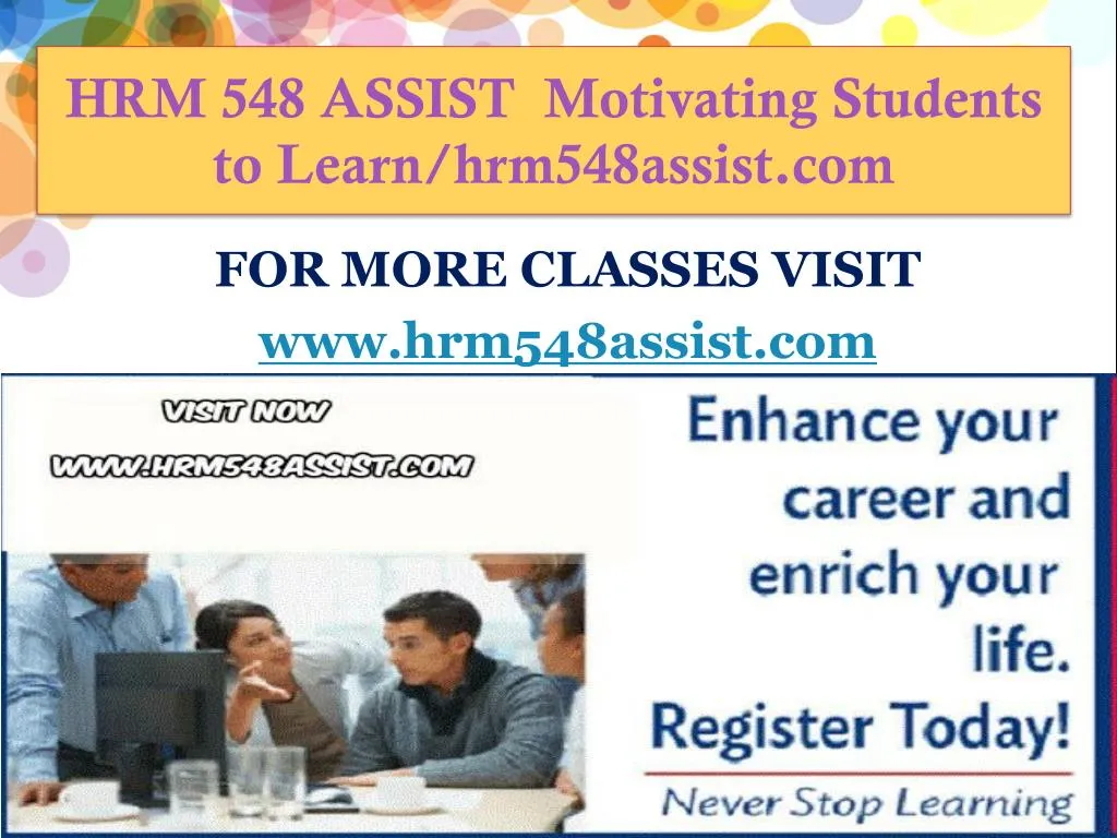 hrm 548 assist motivating students to learn hrm548assist com