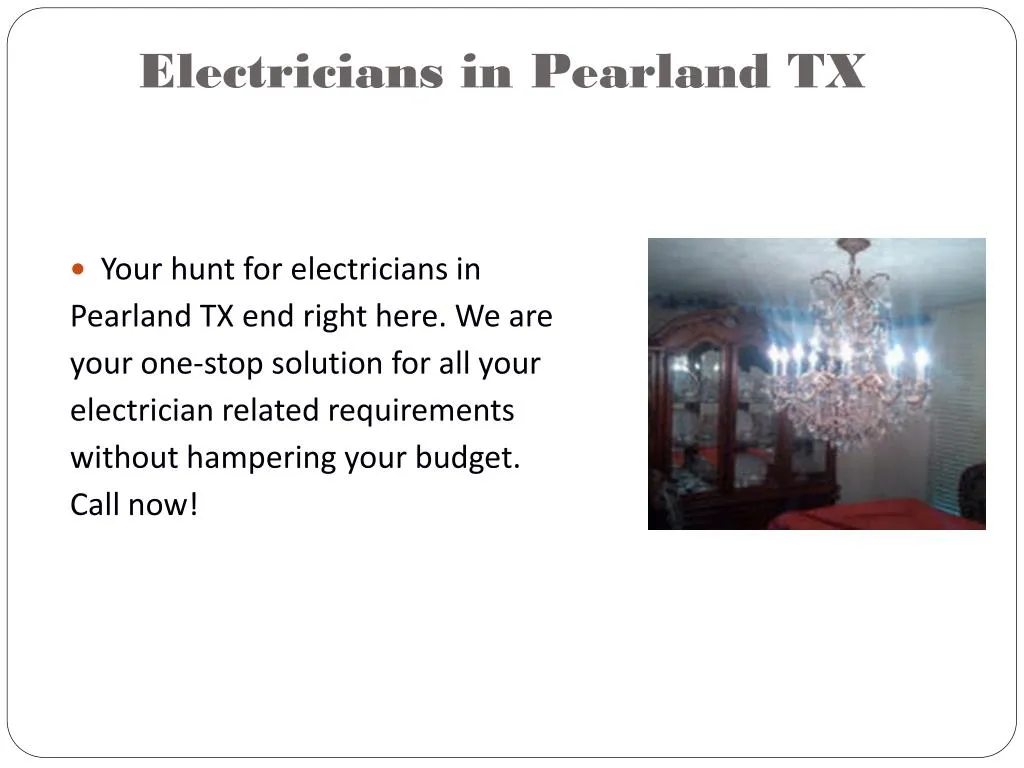 electricians in pearland tx