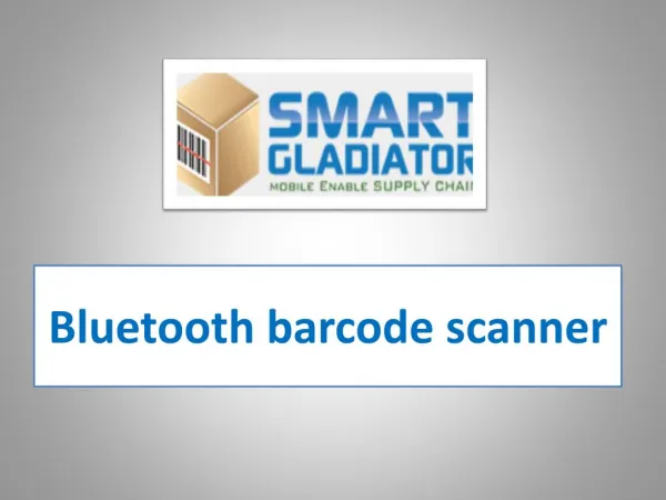 Bluetooth barcode scanner