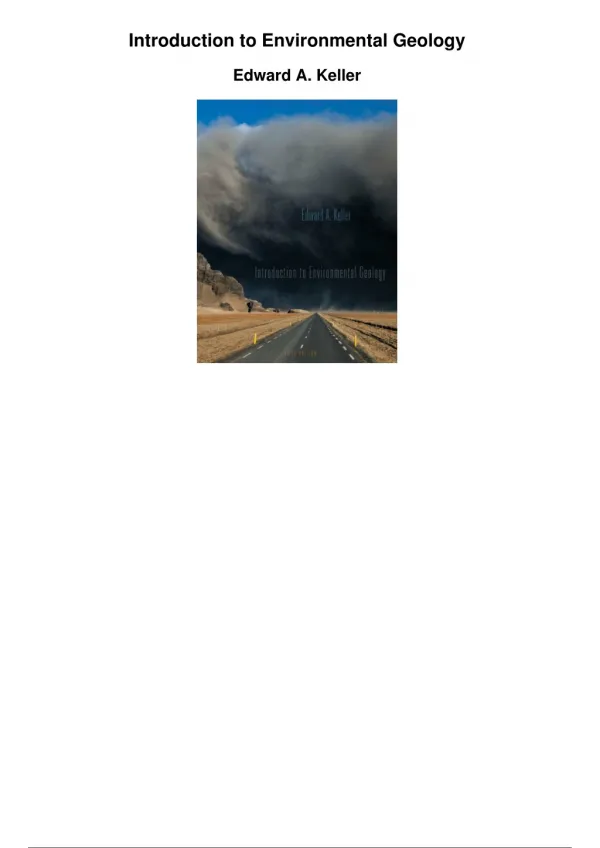 Introduction To Environmental Geology_PDF