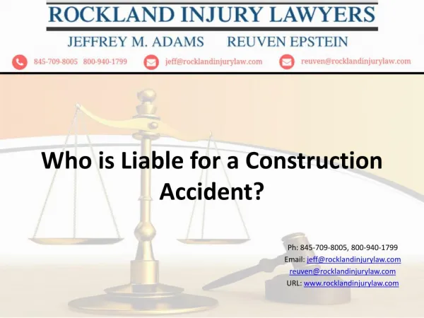 Who is Liable for a Construction Accident?