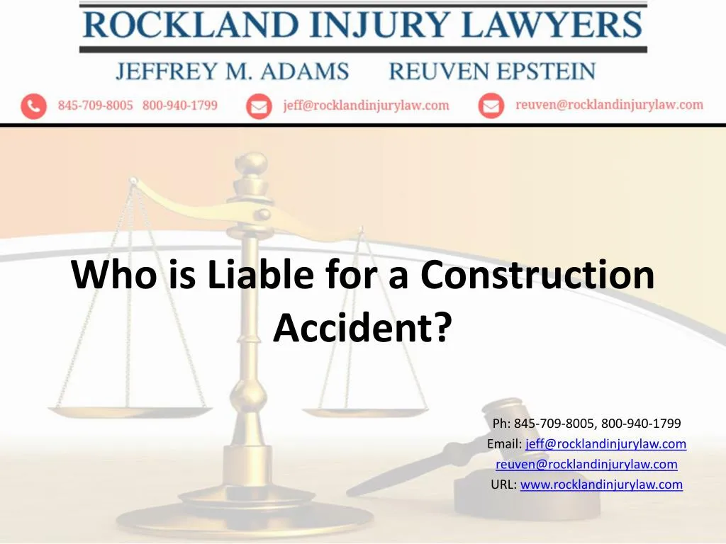 who is liable for a construction accident