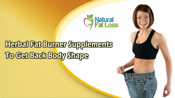 Herbal Fat Burner Supplements To Get Back Body Shape