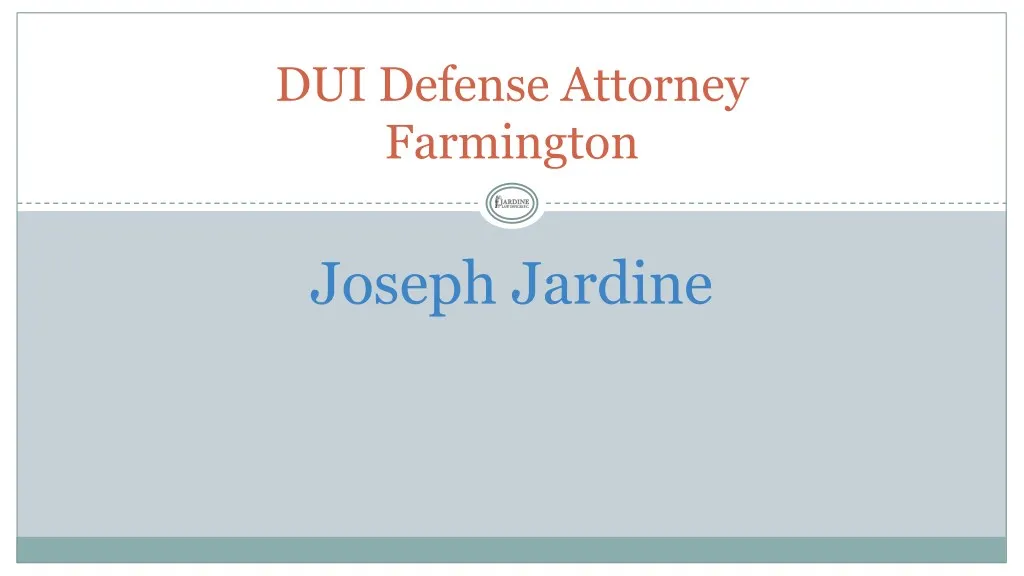 dui defense attorney farmington