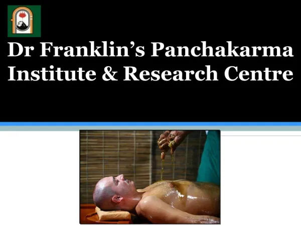 Dr franklin’s panchakarma institute & research centre