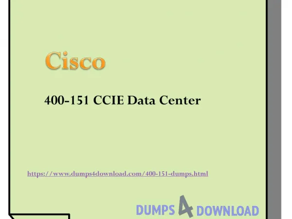 Free Cisco 400-151 Practice Question Exam Dumps| Dumps4Download