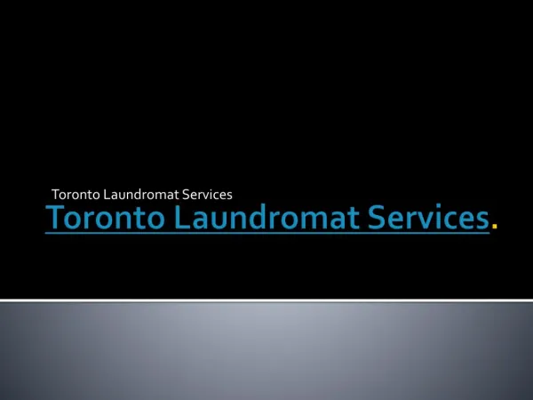 Coin Laundromat Toronto