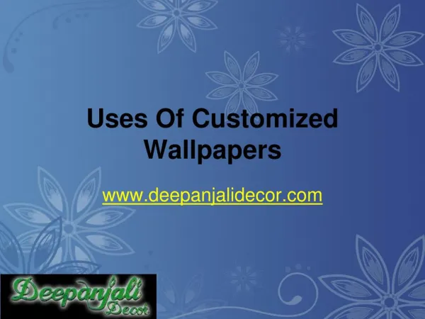 Customized Wallpapers & 3D Wallpapers