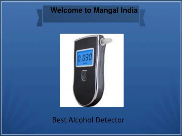 Alcohol Detector
