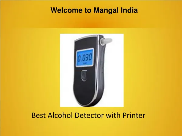 Alcohol Detector with Printer